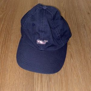 VINEYARD VINES NAVY AND PINK WHALE HAT